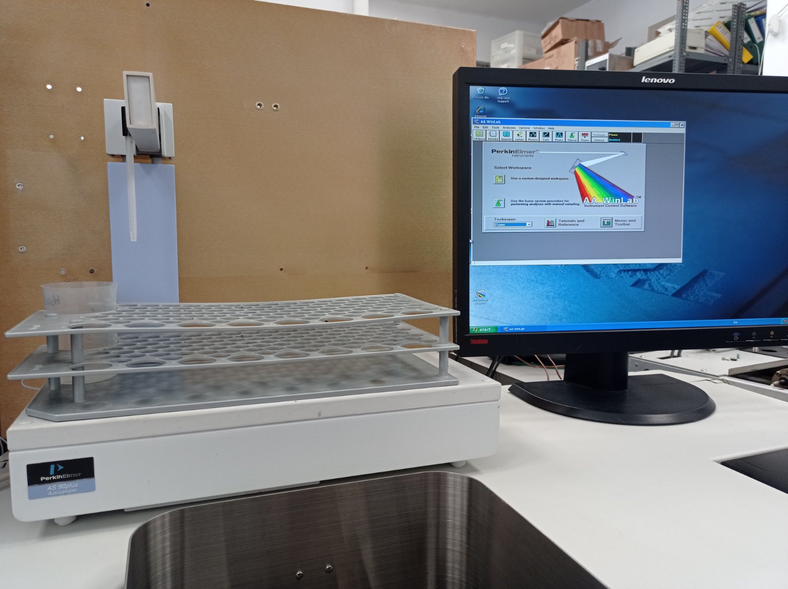 Atomic Absorption Perkin Elmer AAnalyst 300 with autosampler AS 90 Plus AAwinlab Software, Refurbished - Image 13