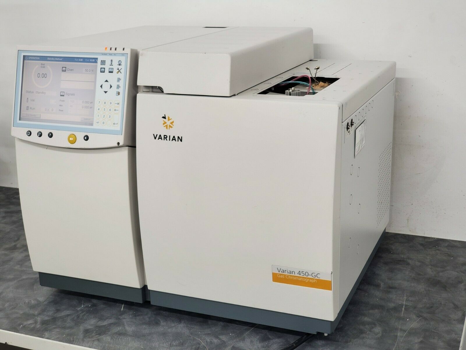 Bruker Varian 450-GC Gas Chromatograph w/ PWOC Inlet, TCD / FID Detector, Valve, Refurbished
