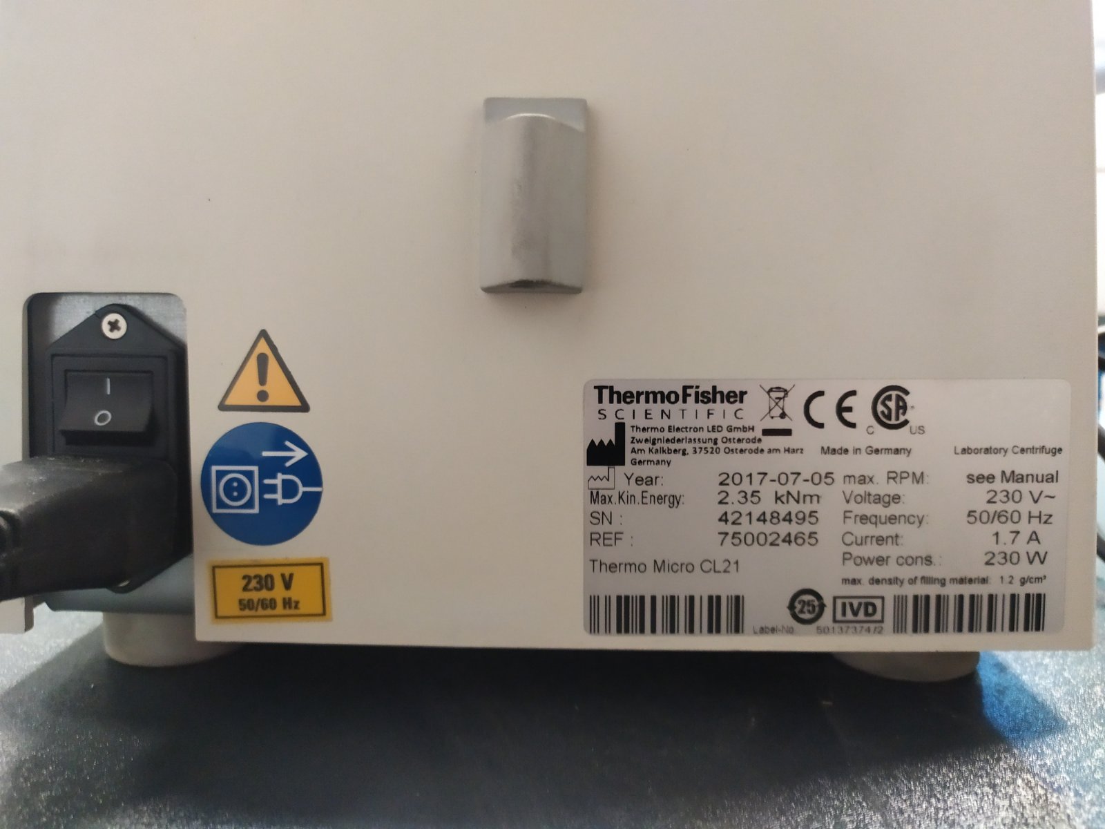 ThermoFisher Scientific Micro CL21, Refurbished - Image 11
