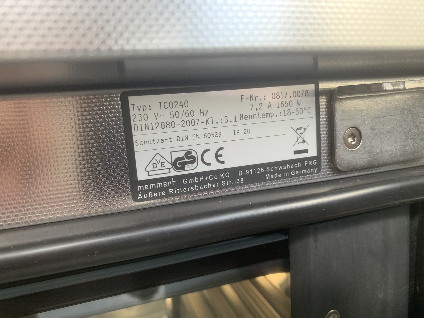 Memmert ICO240 CO2 Incubator, Refurbished - Image 12